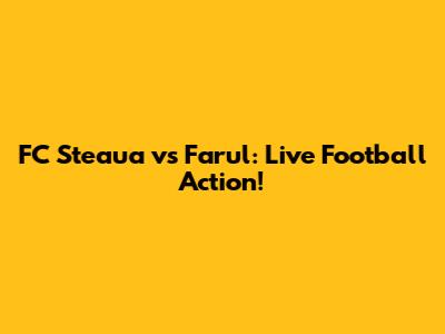 FC Steaua vs Farul: Live Football Action!