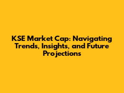 KSE Market Cap: Navigating Trends, Insights, and Future Projections