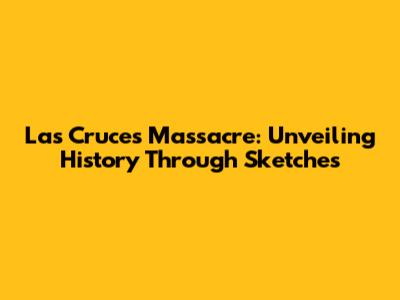 Las Cruces Massacre: Unveiling History Through Sketches