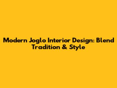 Modern Joglo Interior Design: Blend Tradition & Style