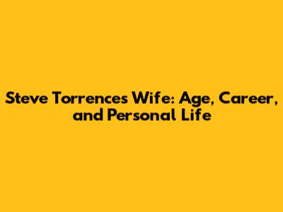 Steve Torrence's Wife: Age, Career, and Personal Life