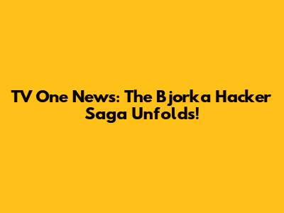 TV One News: The Bjorka Hacker Saga Unfolds!