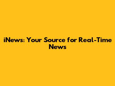 iNews: Your Source for Real-Time News